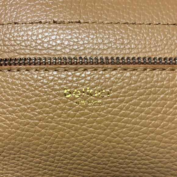 Botkier Soho Leather Tote Bag in Gold Platinum Shoulder Purse - Picture 7 of 12